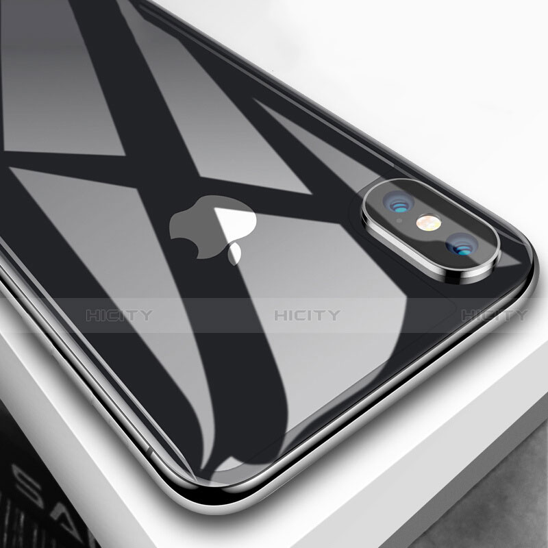 Film Protection Verre Trempe Arriere Protecteur d'Ecran B05 pour Apple iPhone Xs Noir Plus