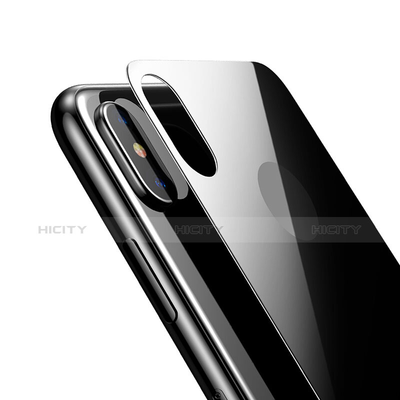 Film Protection Verre Trempe Protecteur d'Ecran Avant et Arriere T01 pour Apple iPhone Xs Max Noir Plus
