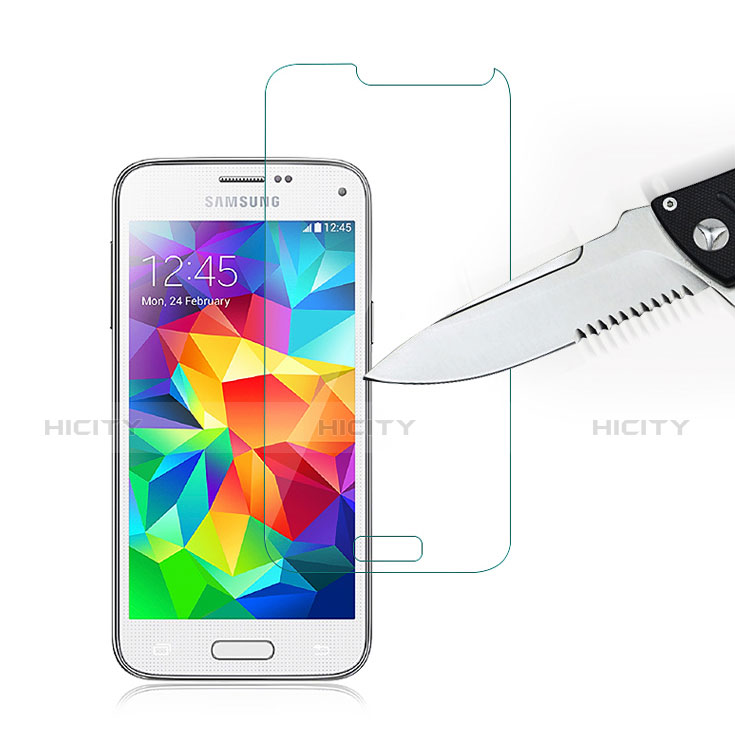 Film Protection Verre Trempe Protecteur d'Ecran T02 pour Samsung Galaxy S5 Mini G800F G800H Clair Plus