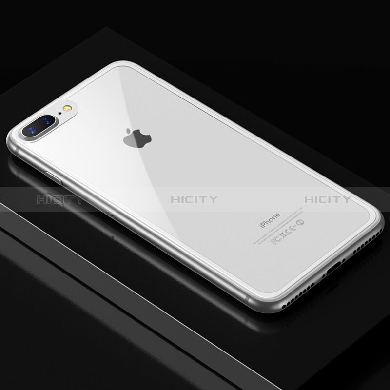Film Verre Trempe Arriere Protecteur d'Ecran D01 pour Apple iPhone 7 Plus Blanc Plus