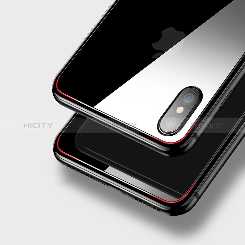 Film Verre Trempe Arriere Protecteur d'Ecran Z01 pour Apple iPhone X Noir Plus