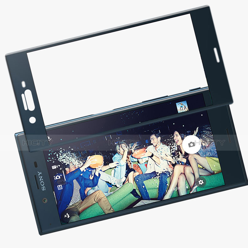 Film Verre Trempe Protecteur d'Ecran 3D pour Sony Xperia XZs Bleu Plus