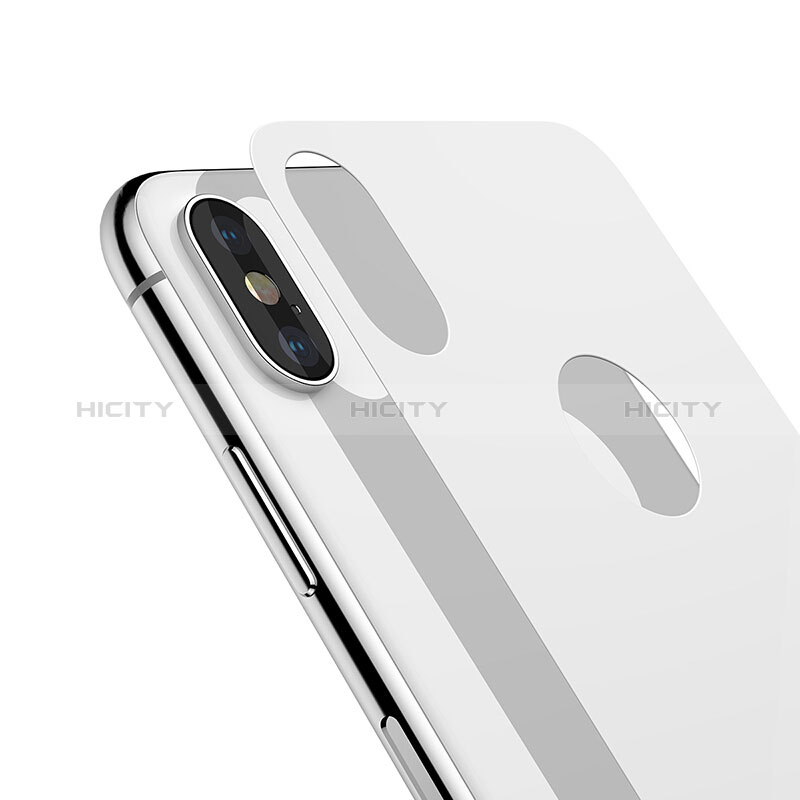 Film Verre Trempe Protecteur d'Ecran Avant et Arriere T01 pour Apple iPhone X Blanc Plus