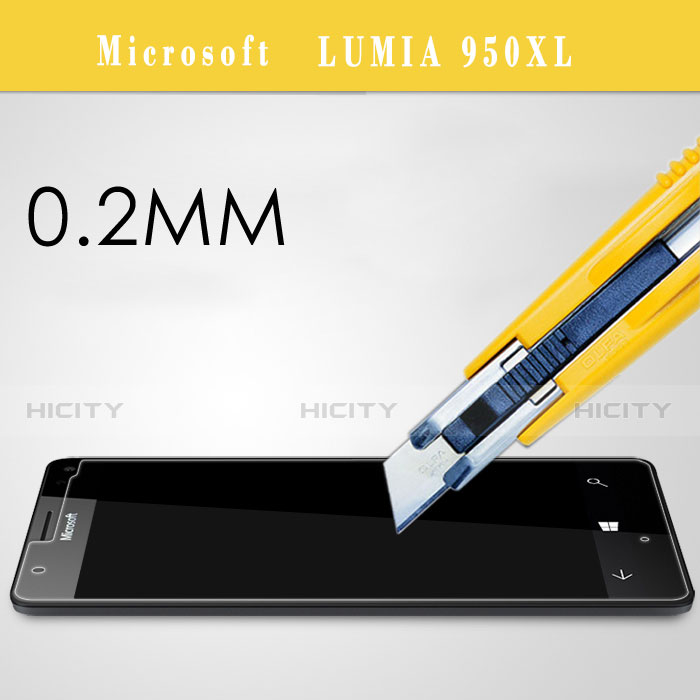 Film Verre Trempe Protecteur d'Ecran pour Microsoft Lumia 950 XL Clair Plus