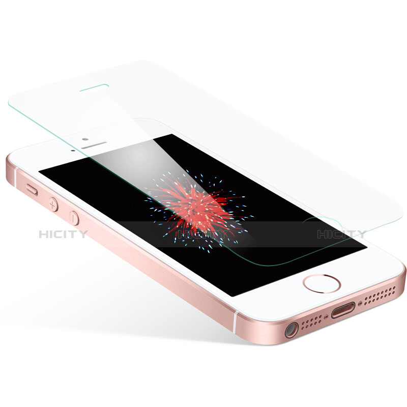 Film Verre Trempe Protecteur d'Ecran T01 pour Apple iPhone 5 Clair Plus