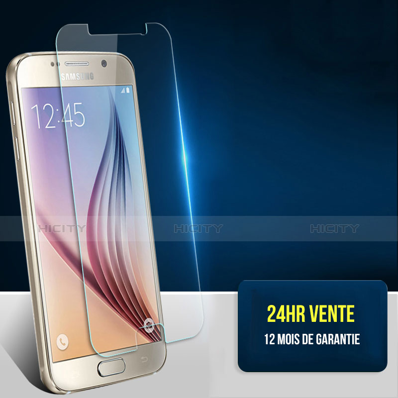 Film Verre Trempe Protecteur d'Ecran T01 pour Samsung Galaxy S6 Duos SM-G920F G9200 Clair Plus
