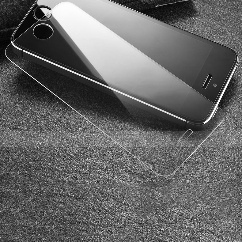 Film Verre Trempe Protecteur d'Ecran T02 pour Apple iPhone 5 Clair Plus