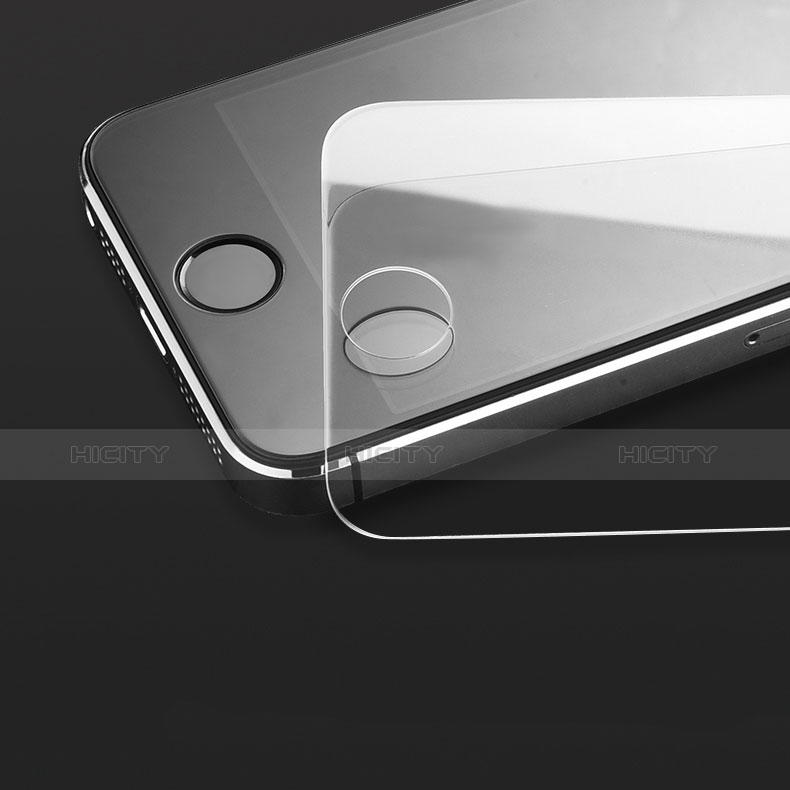 Film Verre Trempe Protecteur d'Ecran T04 pour Apple iPhone 5S Clair Plus