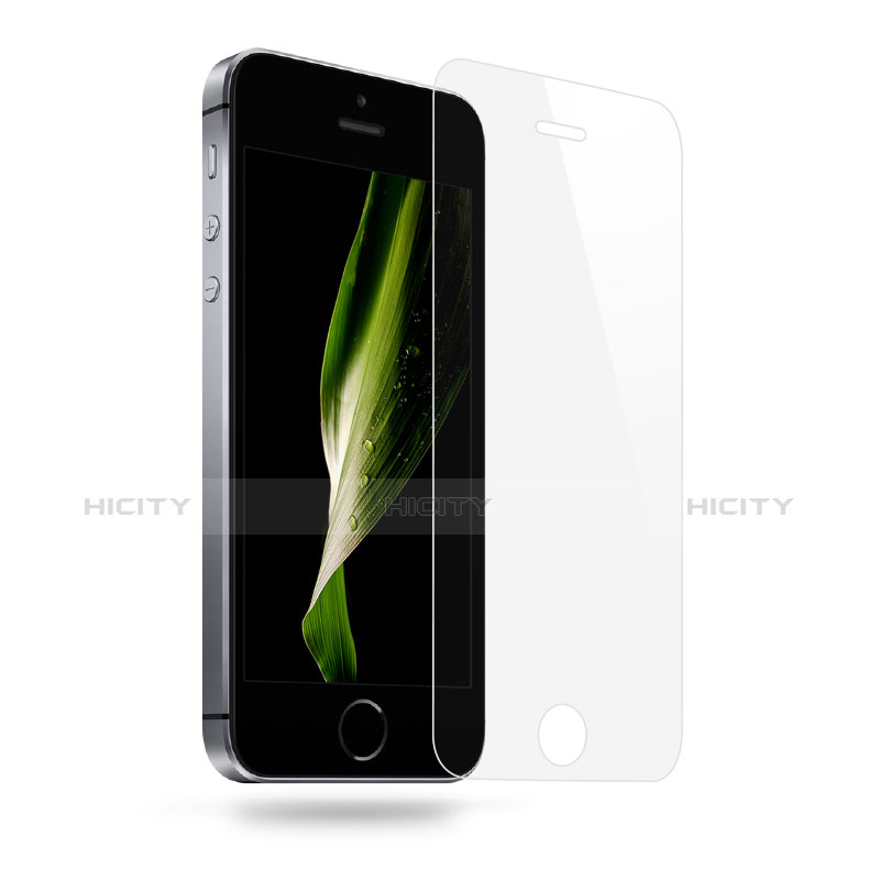 Film Verre Trempe Protecteur d'Ecran T05 pour Apple iPhone 5 Clair Plus