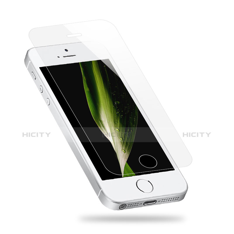 Film Verre Trempe Protecteur d'Ecran T05 pour Apple iPhone 5S Clair Plus