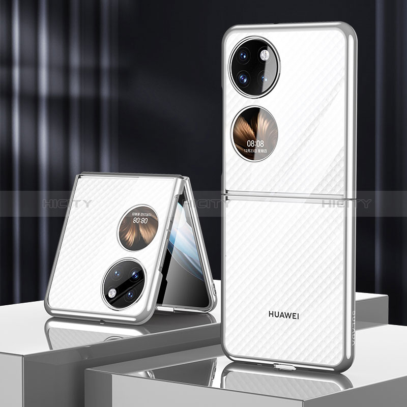 Housse Antichocs Rigide Transparente Crystal LD1 pour Huawei P60 Pocket Argent Plus