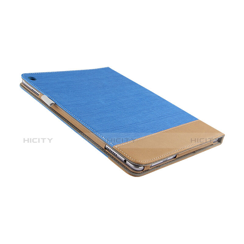 Housse Clapet Portefeuille Livre Cuir L02 pour Huawei MediaPad M3 Lite 10.1 BAH-W09 Bleu Plus