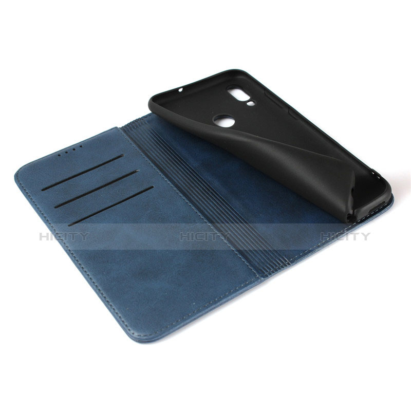 Housse Clapet Portefeuille Livre Cuir L03 pour Huawei Honor 10 Lite Bleu Plus