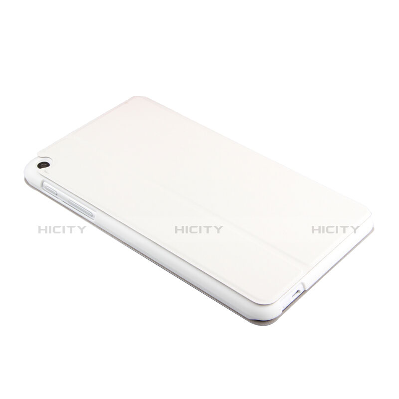 Housse Clapet Portefeuille Livre Cuir pour Huawei Mediapad T1 7.0 T1-701 T1-701U Blanc Plus