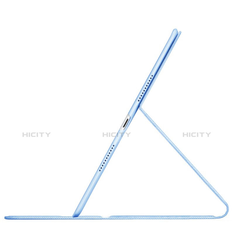 Housse Clapet Portefeuille Livre Tissu pour Apple iPad New Air (2019) 10.5 Bleu Ciel Plus