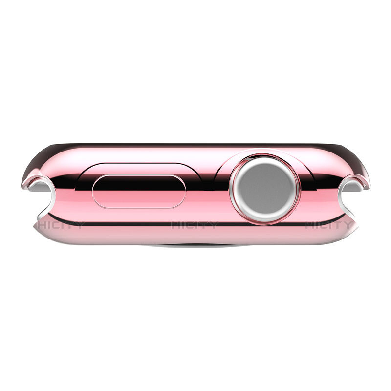 Housse Contour Luxe Aluminum Metal A01 pour Apple iWatch 2 42mm Rose Plus