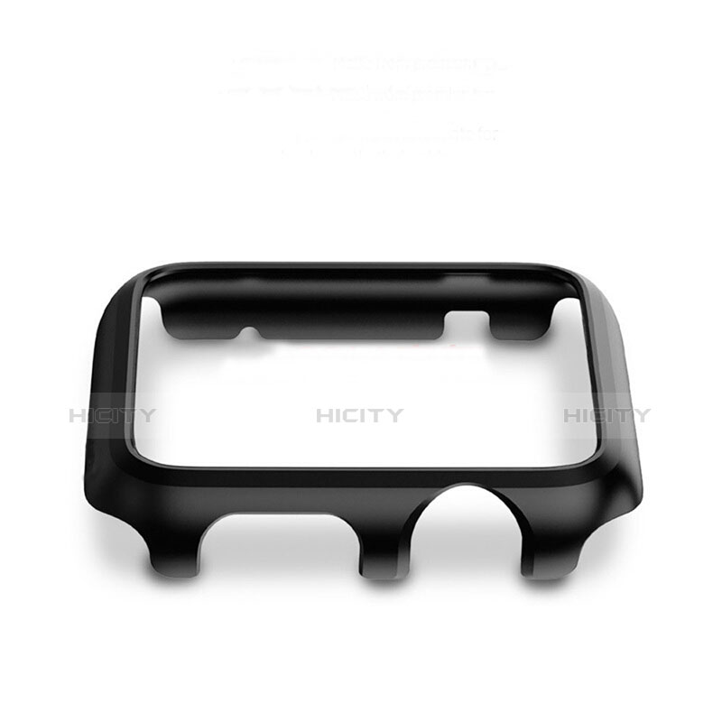 Housse Contour Luxe Aluminum Metal C01 pour Apple iWatch 3 38mm Noir Plus