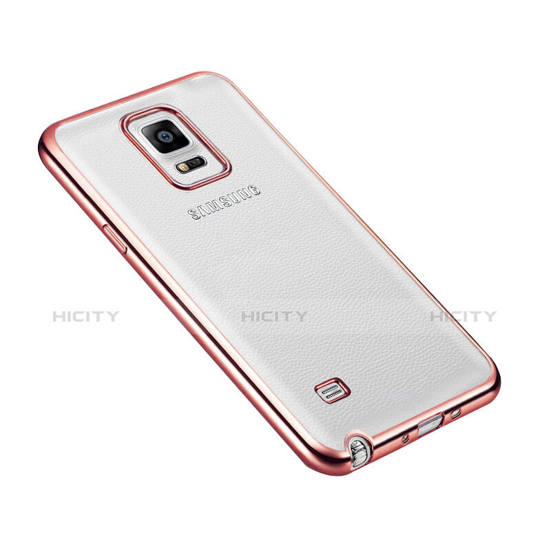 Housse Contour Luxe Aluminum Metal pour Samsung Galaxy Note 4 SM-N910F Or Rose Plus