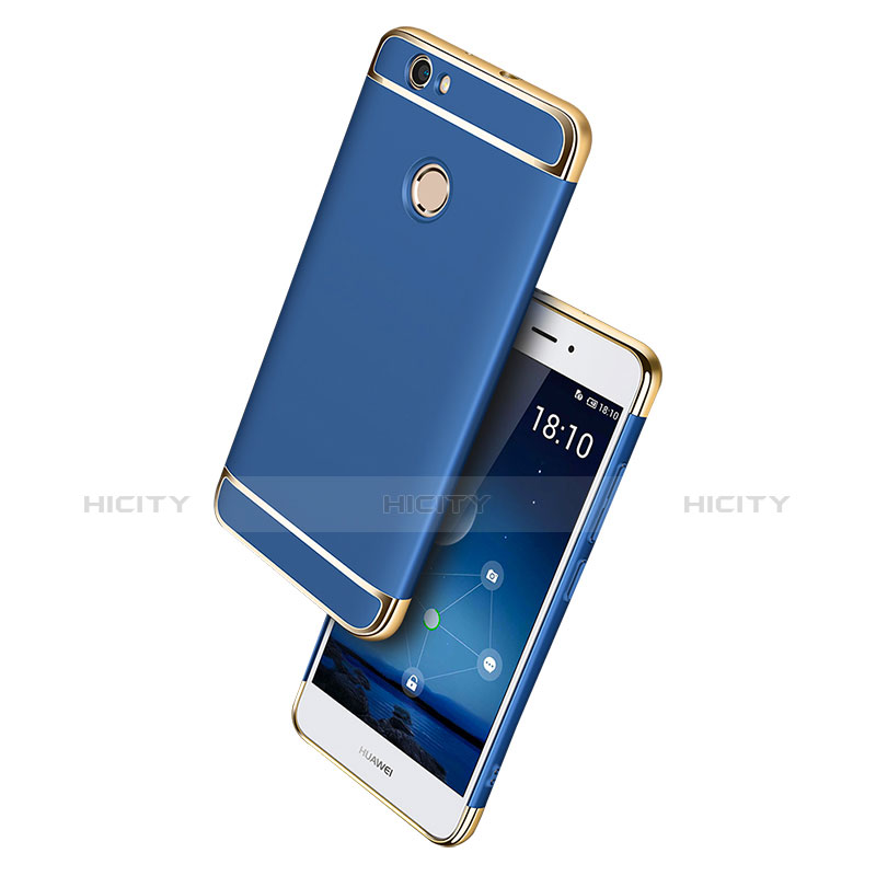 Housse Contour Luxe Metal et Plastique M02 pour Huawei Nova Bleu Plus
