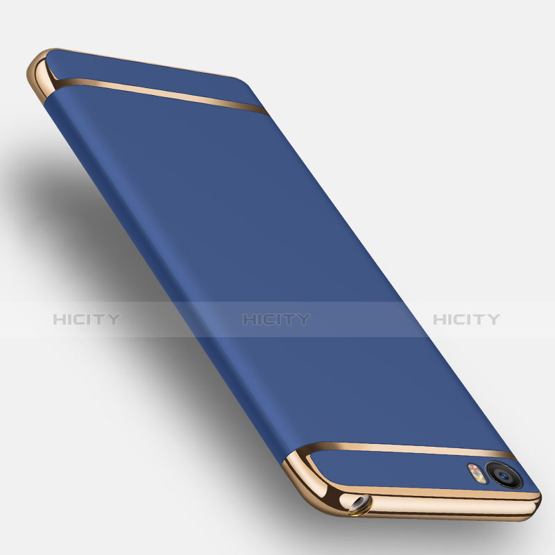 Housse Contour Luxe Metal et Plastique pour Xiaomi Mi 5 Bleu Plus