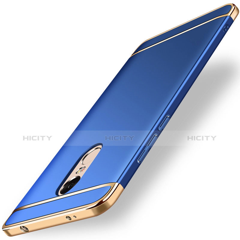 Housse Contour Luxe Metal et Plastique pour Xiaomi Redmi Note 4 Standard Edition Bleu Plus