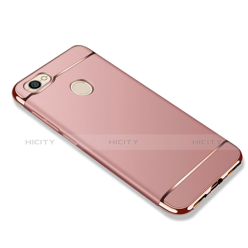 Housse Contour Luxe Metal et Plastique pour Xiaomi Redmi Note 5A High Edition Or Rose Plus