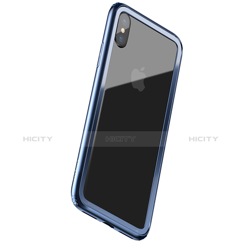 Housse Contour Silicone Gel pour Apple iPhone Xs Bleu Plus