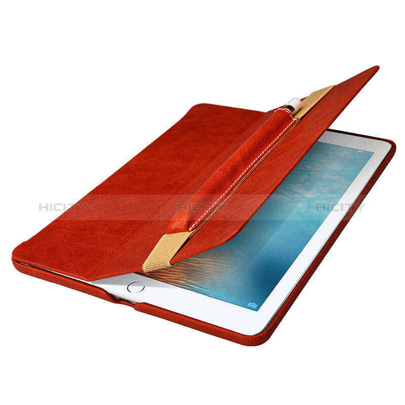 Housse en Cuir Protection Sac Pochette Elastique Douille de Poche Detachable P01 pour Apple Pencil Apple iPad Pro 12.9 (2017) Rouge Plus
