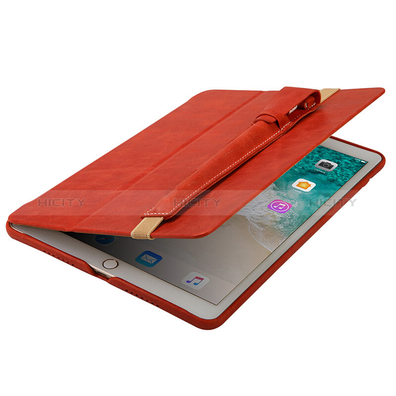 Housse en Cuir Protection Sac Pochette Elastique Douille de Poche Detachable P02 pour Apple Pencil Apple iPad Pro 10.5 Rouge Plus