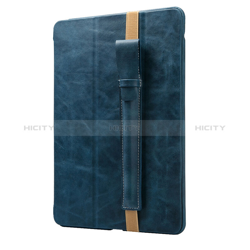 Housse en Cuir Protection Sac Pochette Elastique Douille de Poche Detachable P02 pour Apple Pencil Apple iPad Pro 12.9 (2017) Bleu Plus