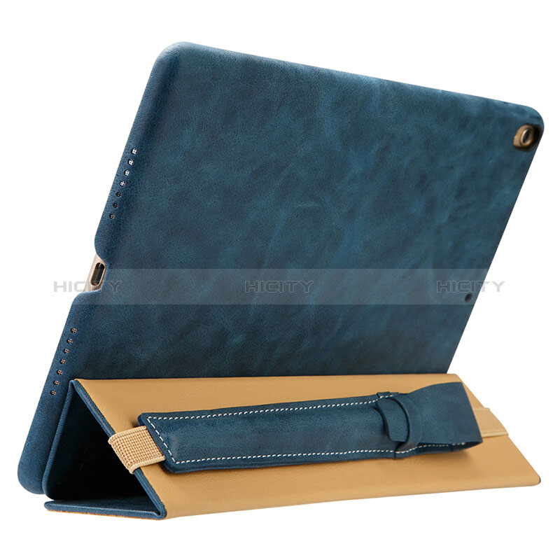 Housse en Cuir Protection Sac Pochette Elastique Douille de Poche Detachable P02 pour Apple Pencil Apple iPad Pro 12.9 (2017) Bleu Plus