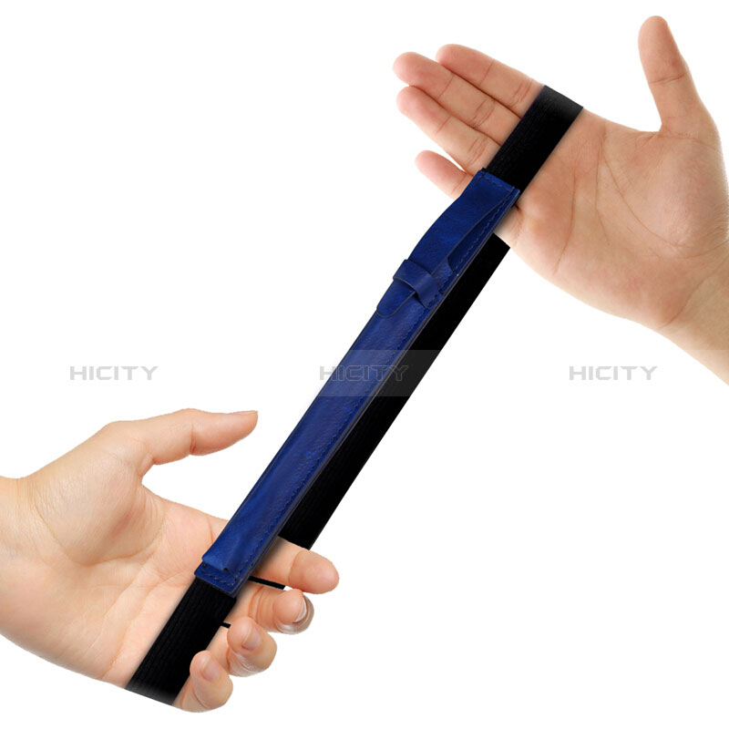Housse en Cuir Protection Sac Pochette Elastique Douille de Poche Detachable P03 pour Apple Pencil Apple iPad Pro 9.7 Bleu Plus