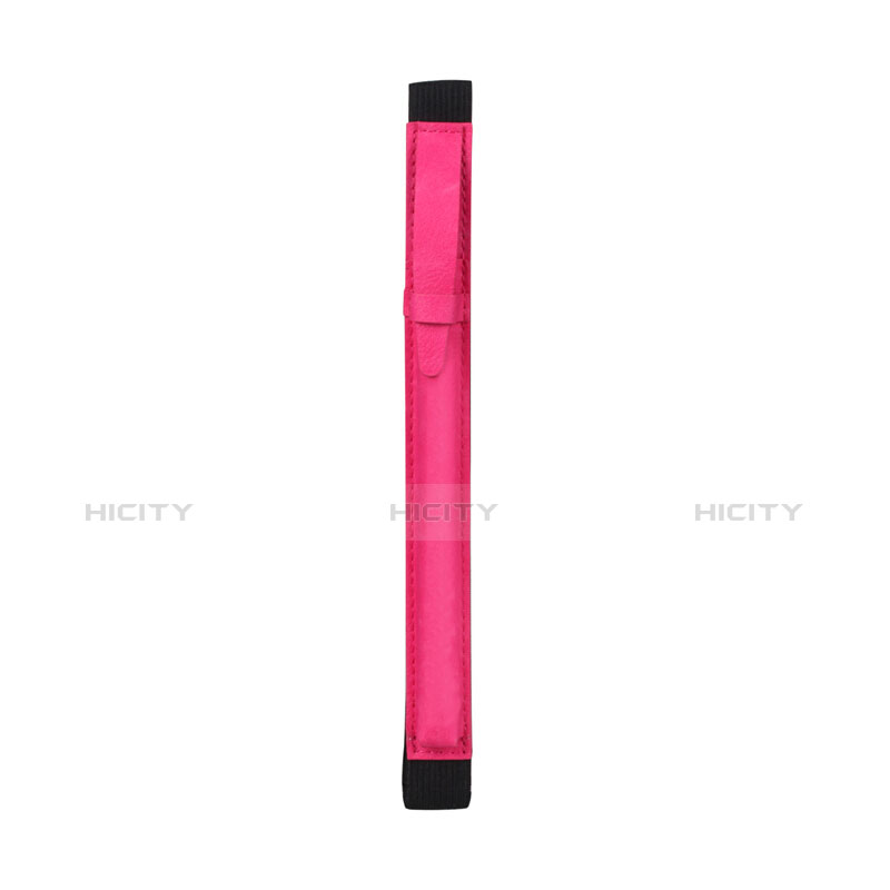 Housse en Cuir Protection Sac Pochette Elastique Douille de Poche Detachable P03 pour Apple Pencil Apple New iPad 9.7 (2017) Rose Rouge Plus