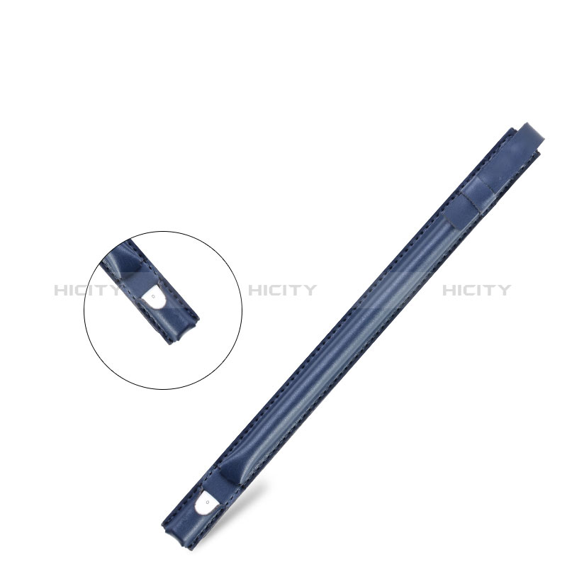 Housse en Cuir Protection Sac Pochette Elastique Douille de Poche Detachable P04 pour Apple Pencil Apple iPad Pro 12.9 Bleu Plus