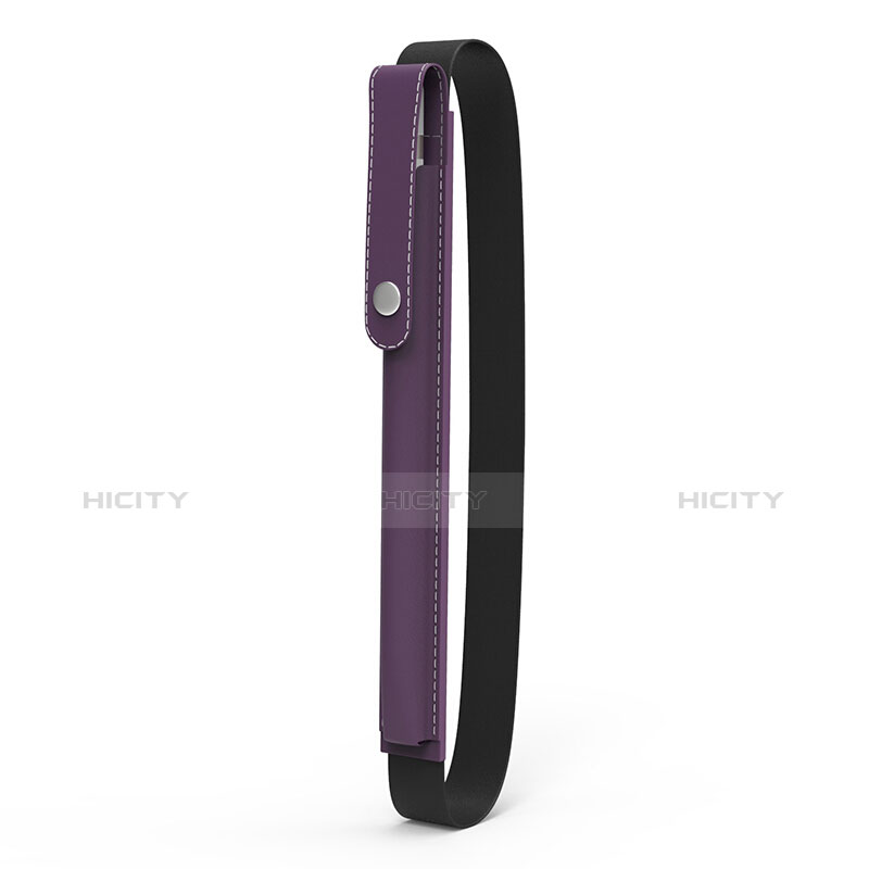 Housse en Cuir Protection Sac Pochette Elastique Douille de Poche Detachable pour Apple Pencil Apple iPad Pro 9.7 Violet Plus