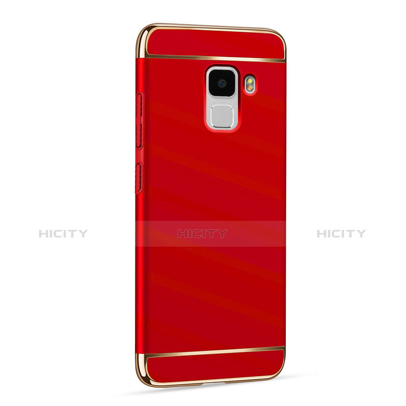 Housse Luxe Aluminum Metal pour Huawei Honor 7 Dual SIM Rouge Plus