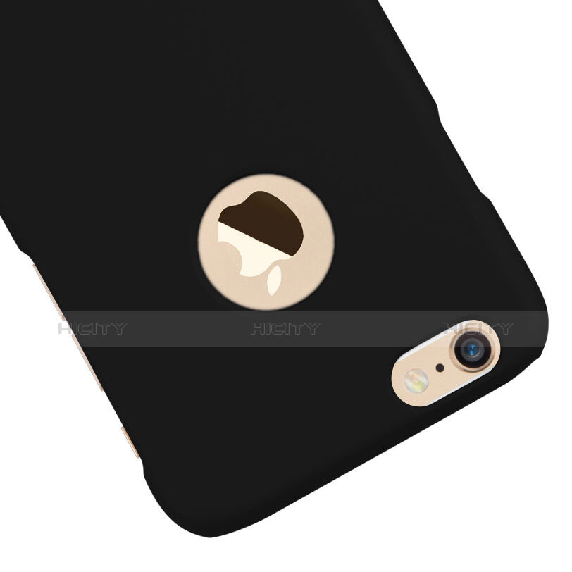 Housse Plastique Rigide avec Trou Mat pour Apple iPhone 6 Noir Plus