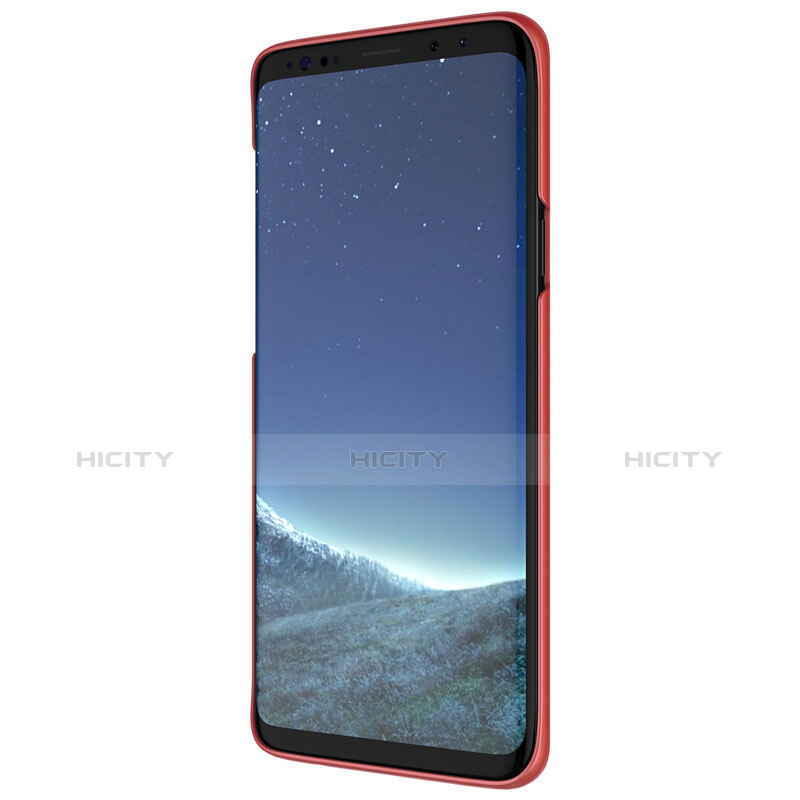 Housse Plastique Rigide Mailles Filet pour Samsung Galaxy S9 Rouge Plus