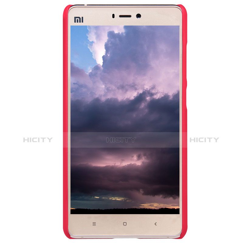 Housse Plastique Rigide Mailles Filet pour Xiaomi Mi 4S Rouge Plus
