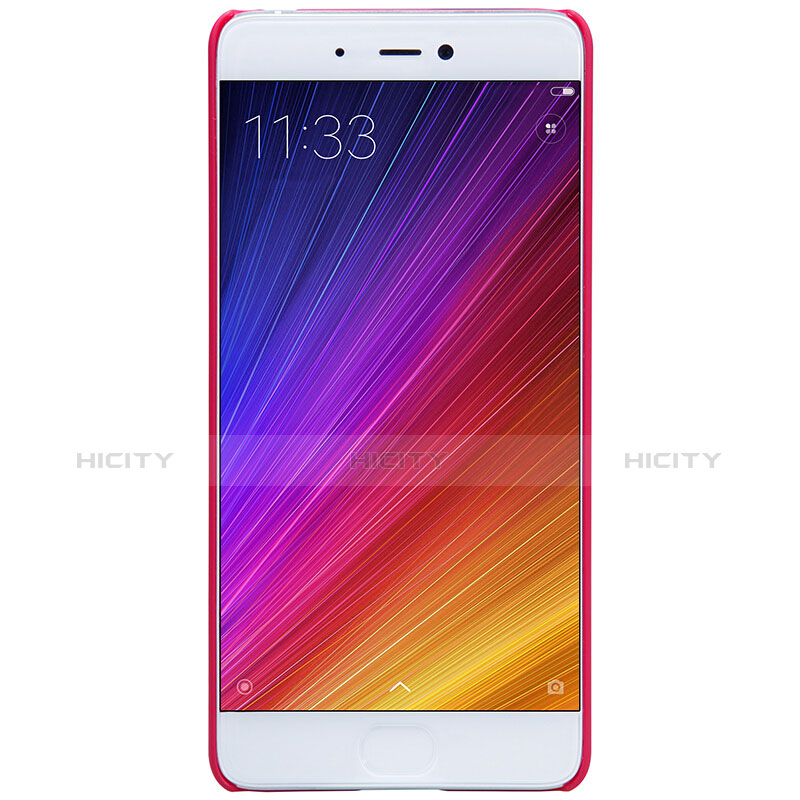 Housse Plastique Rigide Mailles Filet pour Xiaomi Mi 5S 4G Rouge Plus