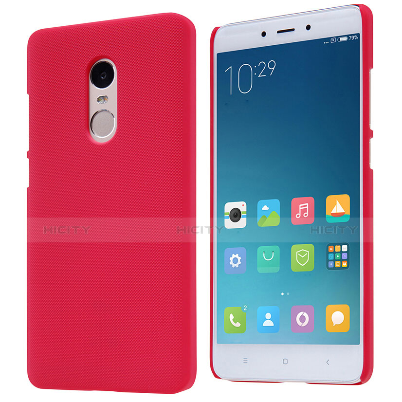 Housse Plastique Rigide Mailles Filet pour Xiaomi Redmi Note 4X High Edition Rouge Plus