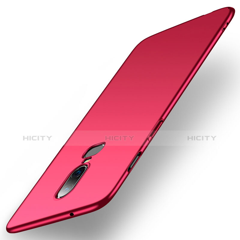Housse Plastique Rigide Mat M02 pour OnePlus 6 Rouge Plus