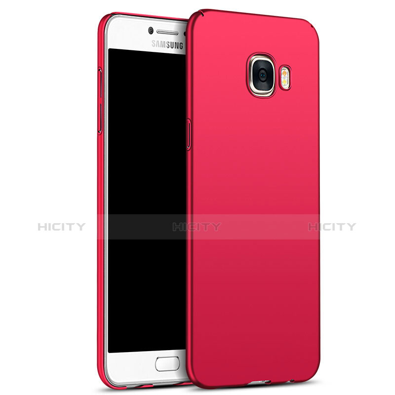 Housse Plastique Rigide Mat M05 pour Samsung Galaxy C5 SM-C5000 Rouge Plus