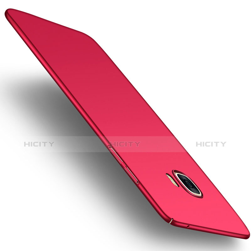 Housse Plastique Rigide Mat M05 pour Samsung Galaxy C5 SM-C5000 Rouge Plus