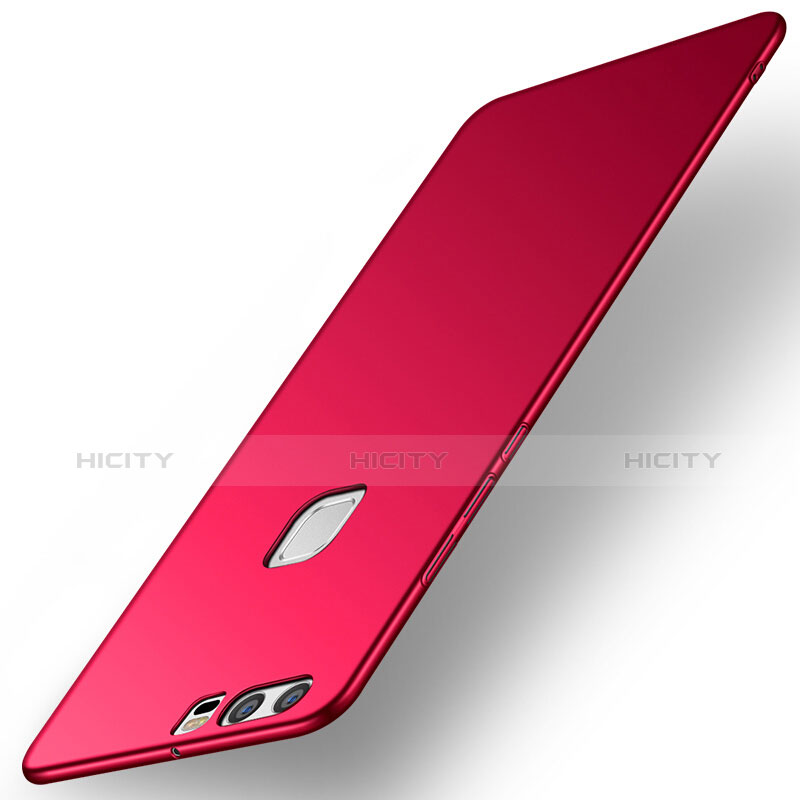 Housse Plastique Rigide Mat M09 pour Huawei P9 Rouge Plus