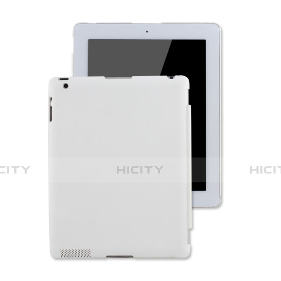 Housse Plastique Rigide Mat pour Apple iPad 4 Blanc Plus
