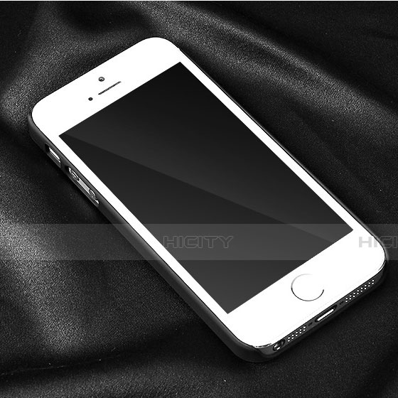 Housse Plastique Rigide Mat pour Apple iPhone 5 Noir Plus