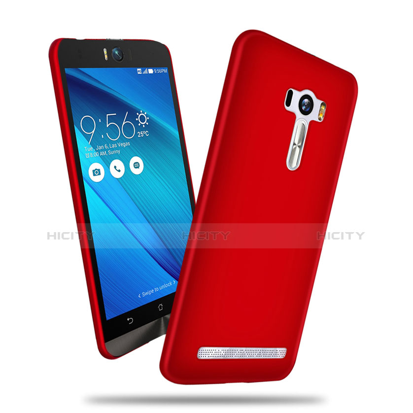 Housse Plastique Rigide Mat pour Asus Zenfone Selfie ZD551KL Rouge Plus