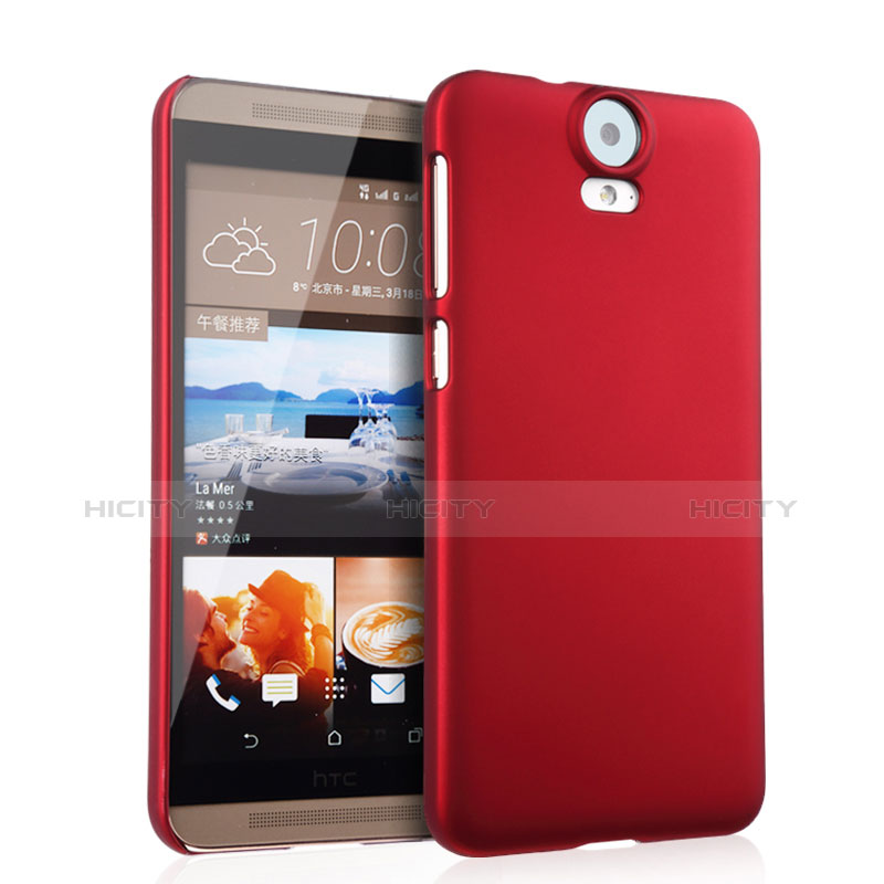 Housse Plastique Rigide Mat pour HTC One E9 Plus Rouge Plus