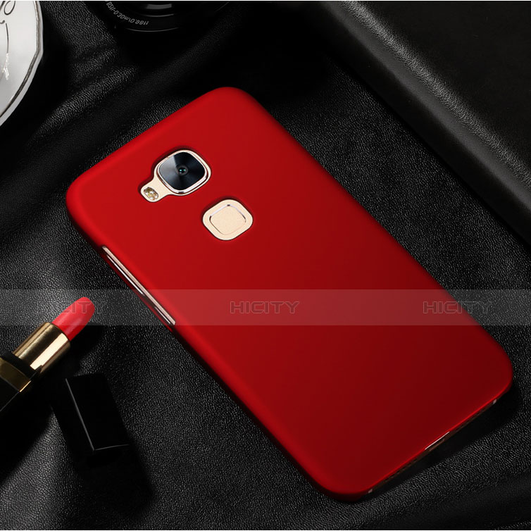 Housse Plastique Rigide Mat pour Huawei GX8 Rouge Plus